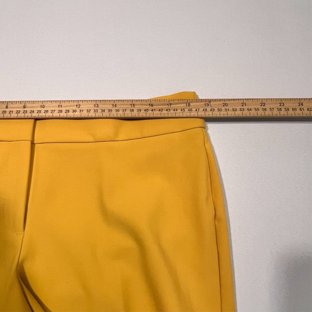 Talbots Signature Dress Pants Trousers Yellow Career Business Women's 14 NWT - Picture 3 of 14